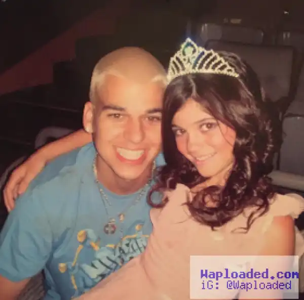Kylie Jenner shares throwback photos with Rob Kardashian